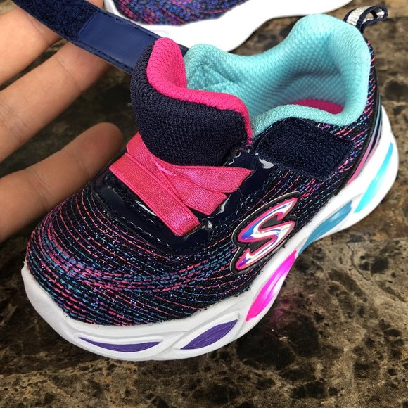 Skechers S Lights Shimmer Beams Sparkle light up - Picture 3 of 17